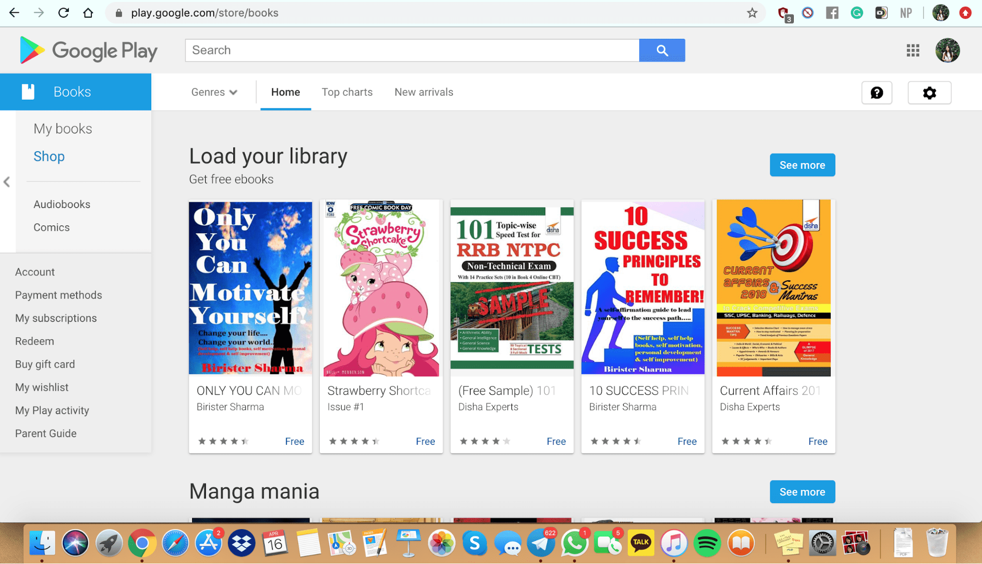 Google Play bookstore