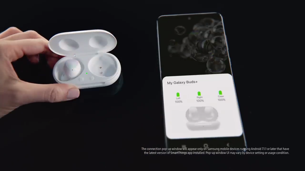The Samsung Galaxy Buds offers instant pairing just like the AirPods with iPhones.