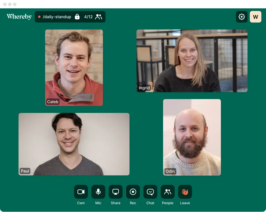 Whereby is a nerd's dream of a video calling service, with HTML 5 and webRTC.
