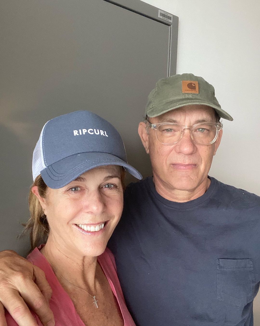 Tom Hanks and his wife