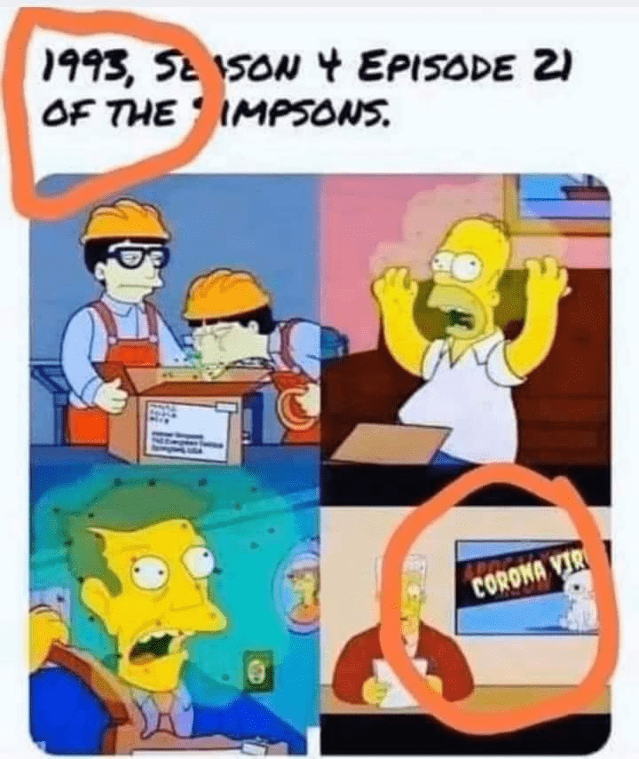 COVID-19 conspiracy - the simpsons