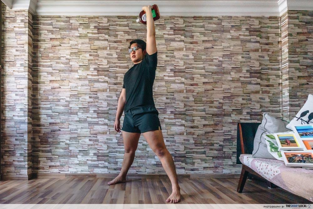 kettlebell - home workouts using household items