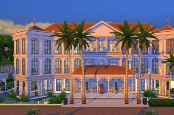 raffles hotel sims 4