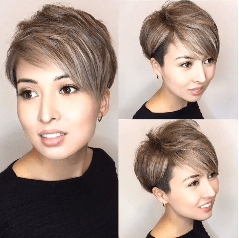 Short hairstyles for girls - pixie undercut