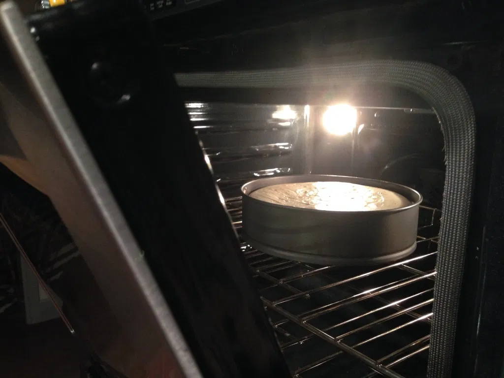 open oven during baking