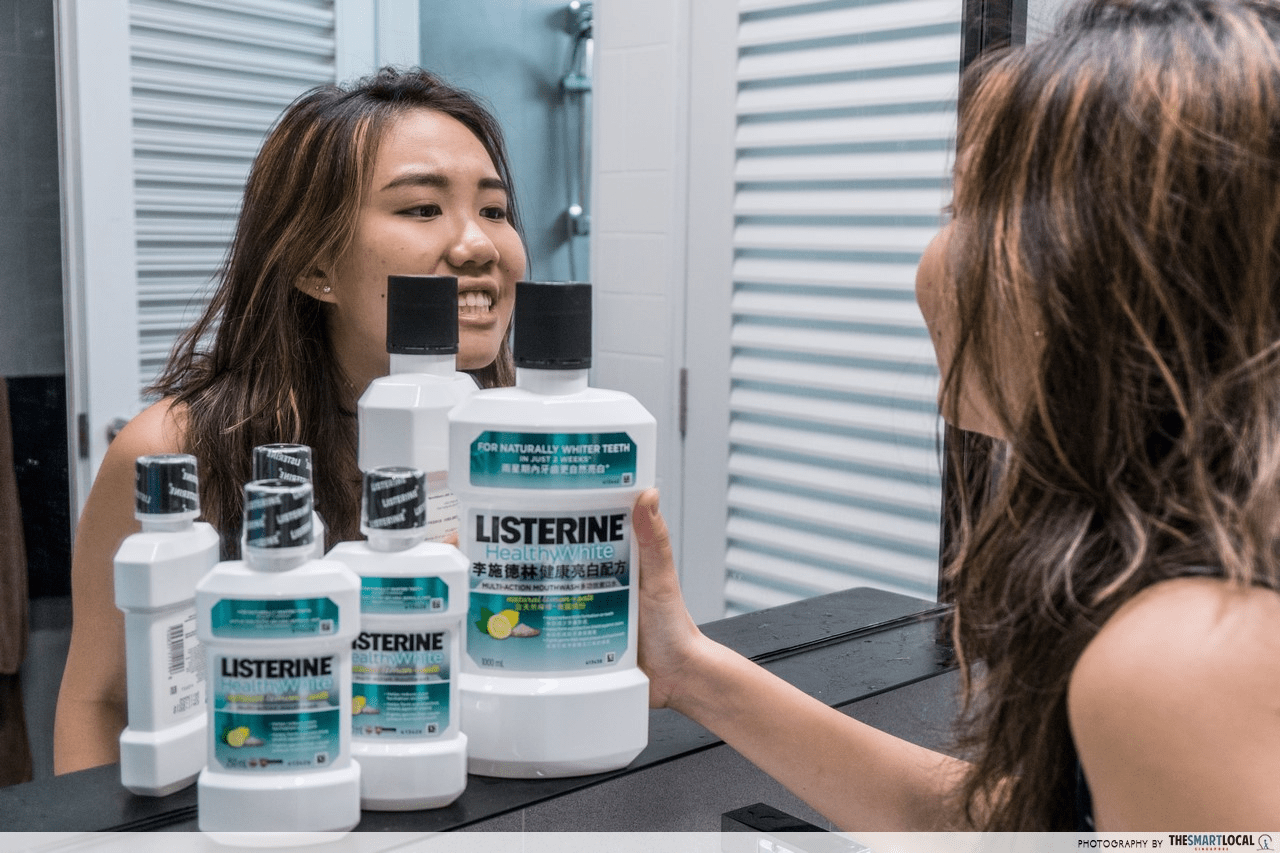 personal hygiene mistakes - mouthwash