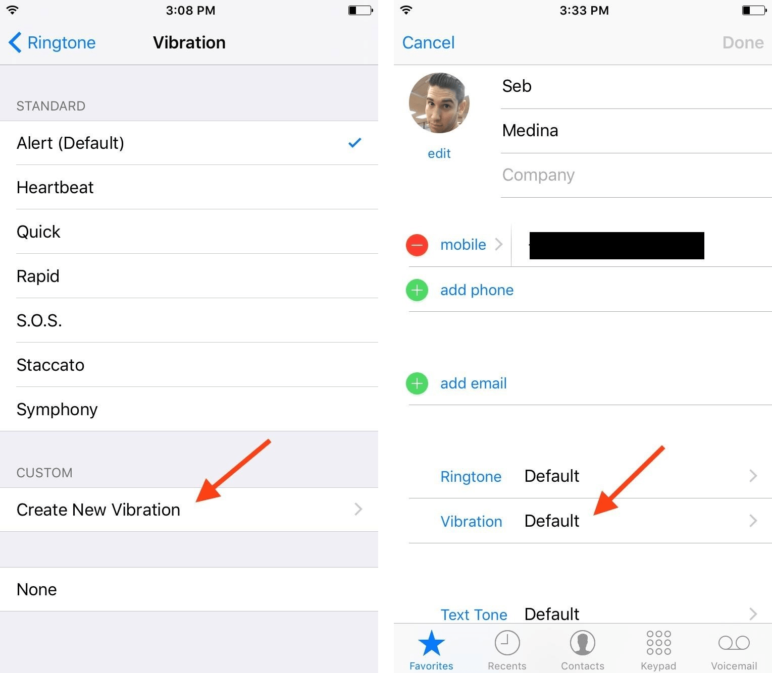 Apple iPhone Hacks - Set Custom Vibrations For Contacts