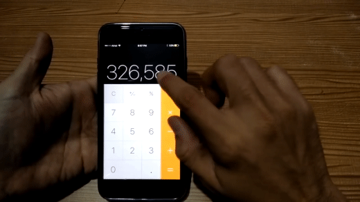 Apple iPhone Hacks - Swiping Calculator To Backspace