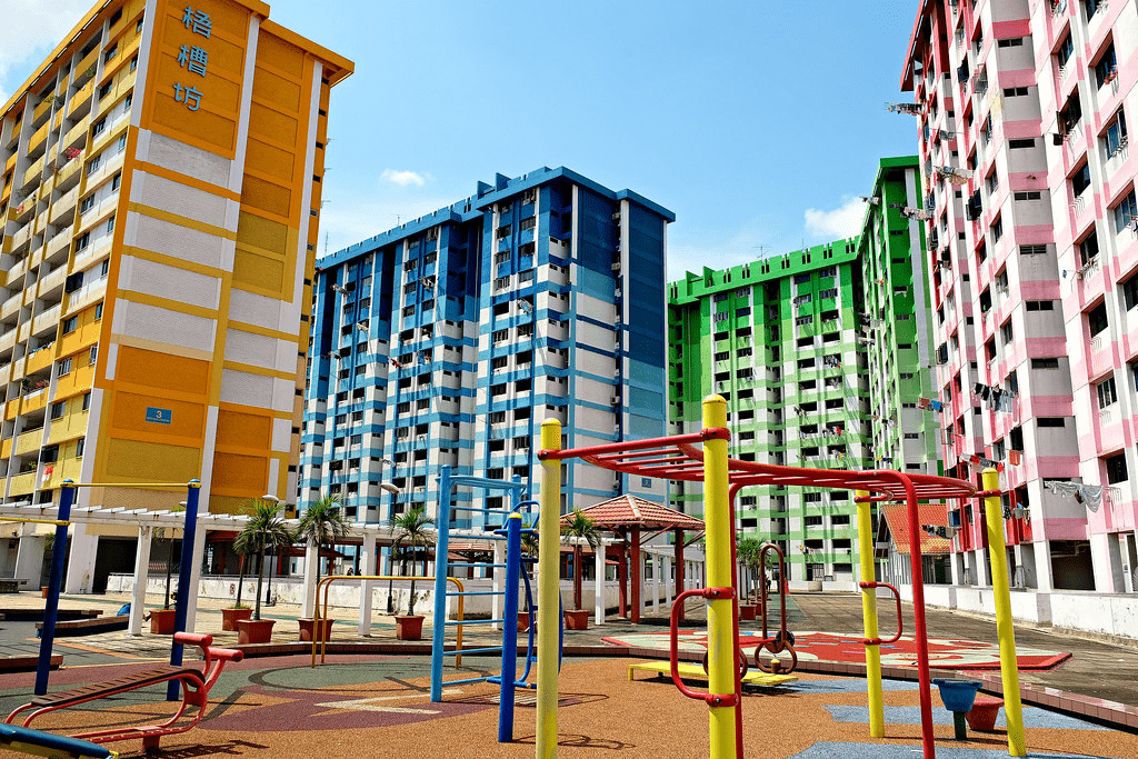 Rochor Centre Colourful Buildings Singapore