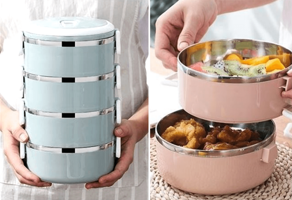 Reusable Food Containers - Stackable Modern Tingkat
