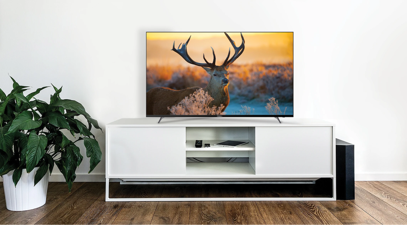 Prism+ E55 is one of the most affordable 4K 55" smart TV in Singapore.
