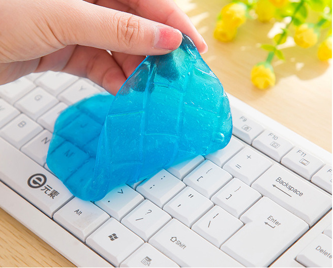 keyboard slime allows you to reach corners and tiny openings to remove dust