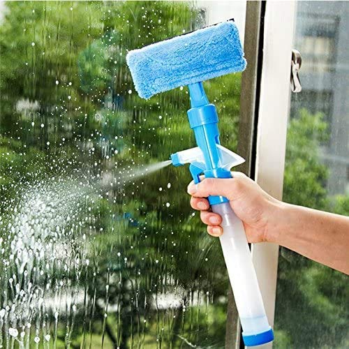 multipurpose glass cleaner is fit with a spray and a wiper