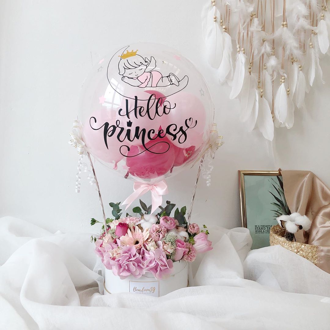 Balloon delivery services Singapore - Bearloon hot air balloon gift 