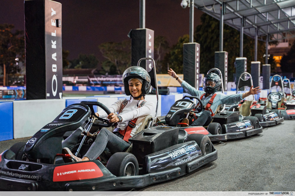 The Karting Arena Electric GoKarts At Bukit Timah To Race Friends