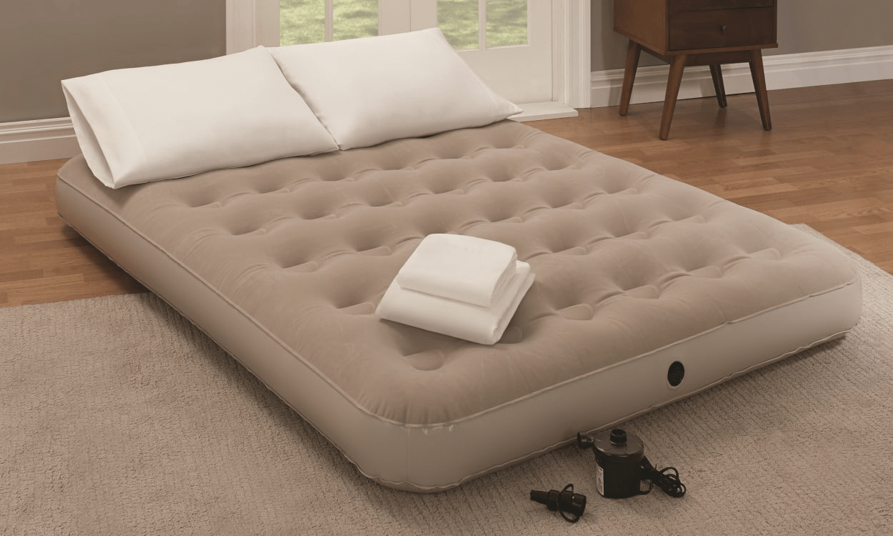 air mattress made like a raft