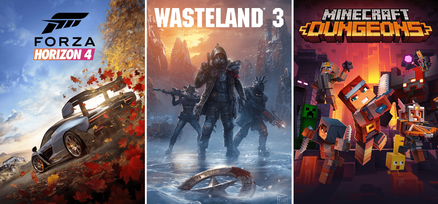 Xbox Games - Forza 4, Wasteland 3, Minecraft Dungeons