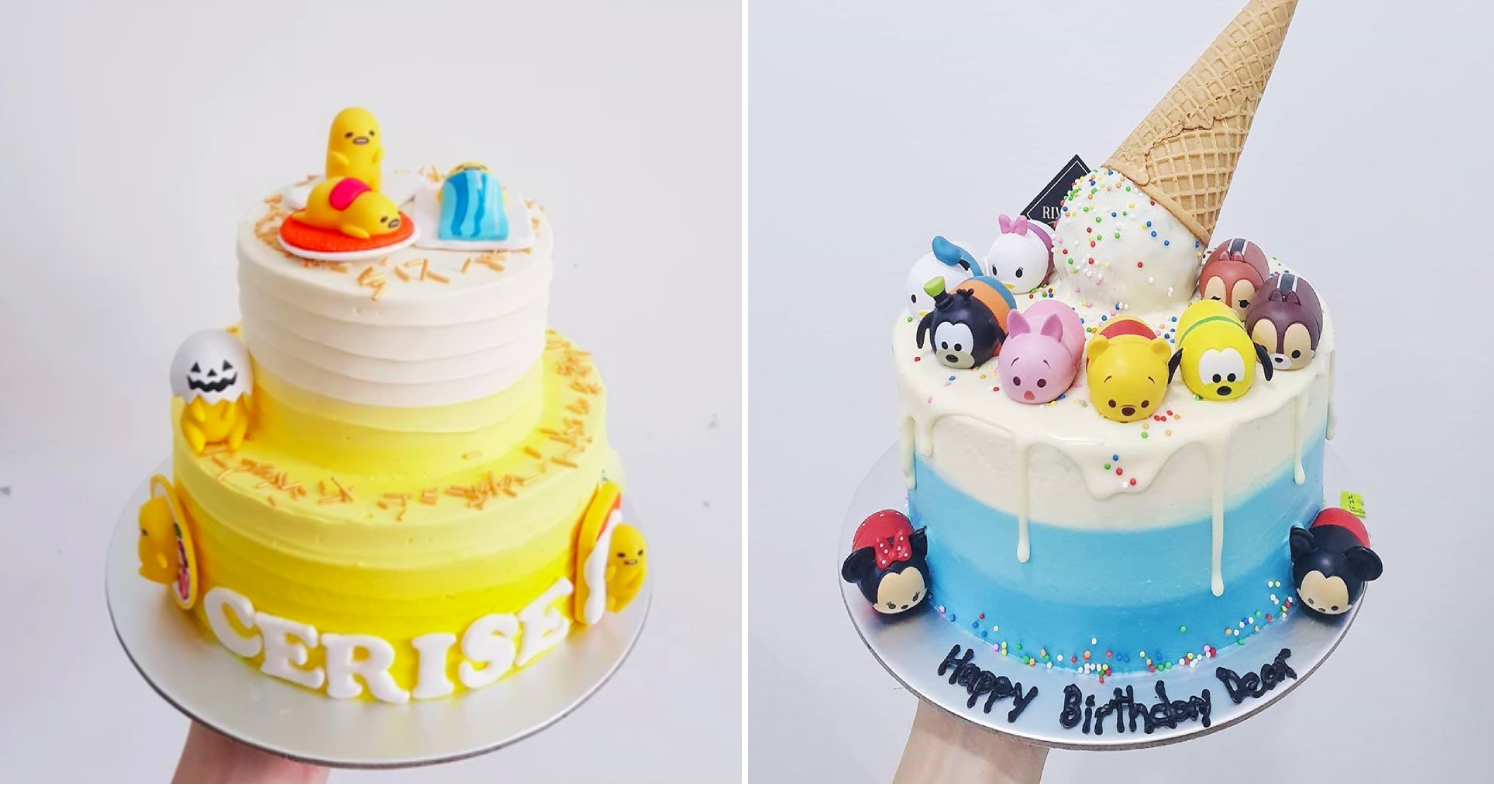 cake delivery singapore - cartoon fondant topper cakes