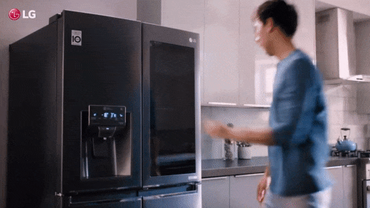 lg knock to view smart fridge