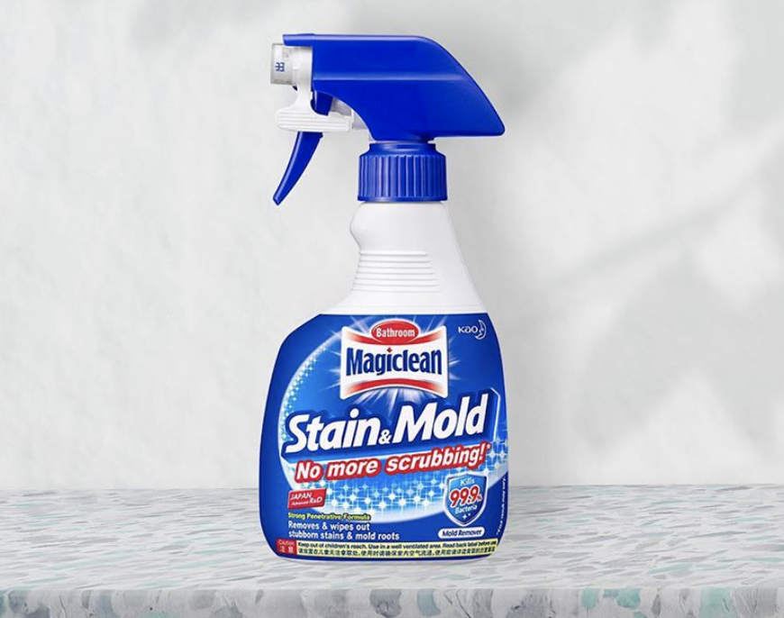  Even with loads of elbow grease, scrubbing with regular soap doesn’t permanently solve things. For a quick, decisive victory over these pesky patches, here are 10 mould and mildew removers in Singapore to eliminate them pronto: For more articles on cleaning: House cleaning services Common cleaning mistakes How often you need to clean your household appliances - Sprays - Daiso mould remover - budget-friendly $2 option Daiso is a godsend when it comes to $2 household products that punch far above their weight when it comes to value. Their mould remover is no different, and you can get a 300ML bottle of the foamy eliminator, complete with a spray nozzle, stocked in most of their outlets. 400ML refill bottles are also available once you’re done with the former. The spray nozzle works best when the bottle is held upright, and effectively covers swathes of bathroom surface with a couple of spritzes. Leave it to stew overnight before wiping down the area with a dry, clean cloth. Read our article on the best Daiso products, ranked. Price: $2 Get it from any of these Daiso outlets in Singapore Mr Muscle Mold & Mildew Killer - no scrub formula Image credit: Carousell Clean your bathroom without getting your hands dirty with Mr Muscle’s Mold & Mildew Killer. Instead of you having to scrub the surface with a brush or sponge for results, this foaming spray penetrates surfaces like tiles, bathtubs and pails, and gets rid of all that funky fungi without leaving any slimy marks behind. All you have to do is let it absorb into the surface until you no longer see the foam and then rinse it thoroughly with water. Price: $5.10 Get Mr Muscle Mold & Mildew Killer on Lazada Magic Clean Stain & Mould Remover