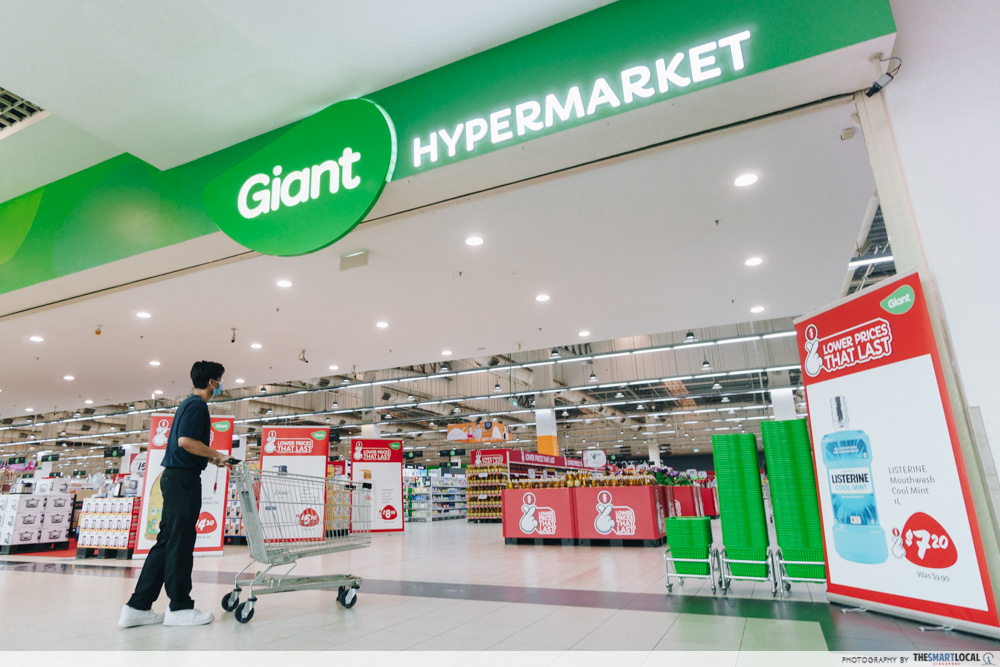 giant hypermarket at tampines retail park, lower prices that last at giant