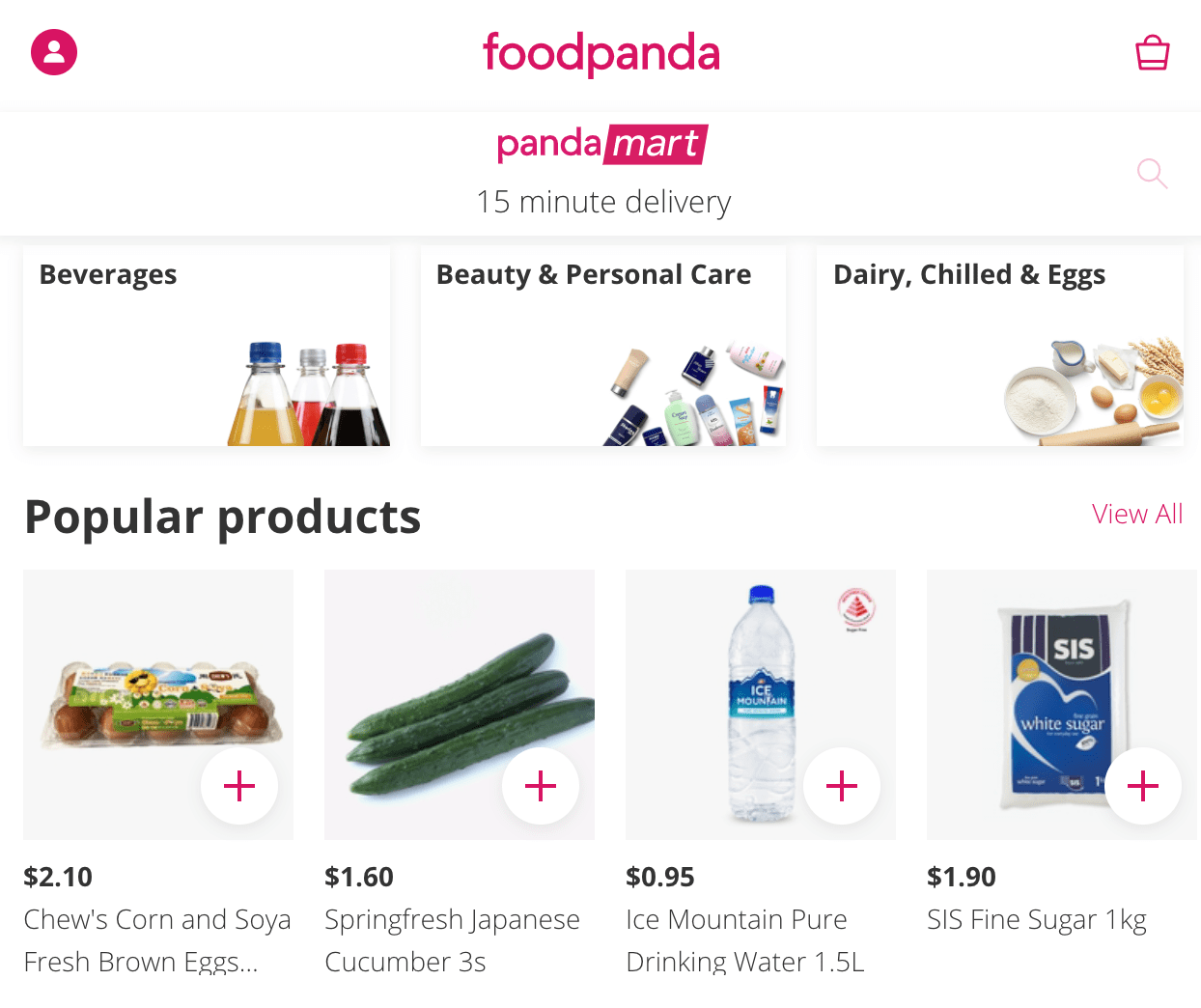 pandamart online groceries - foodpanda 11.11 sale