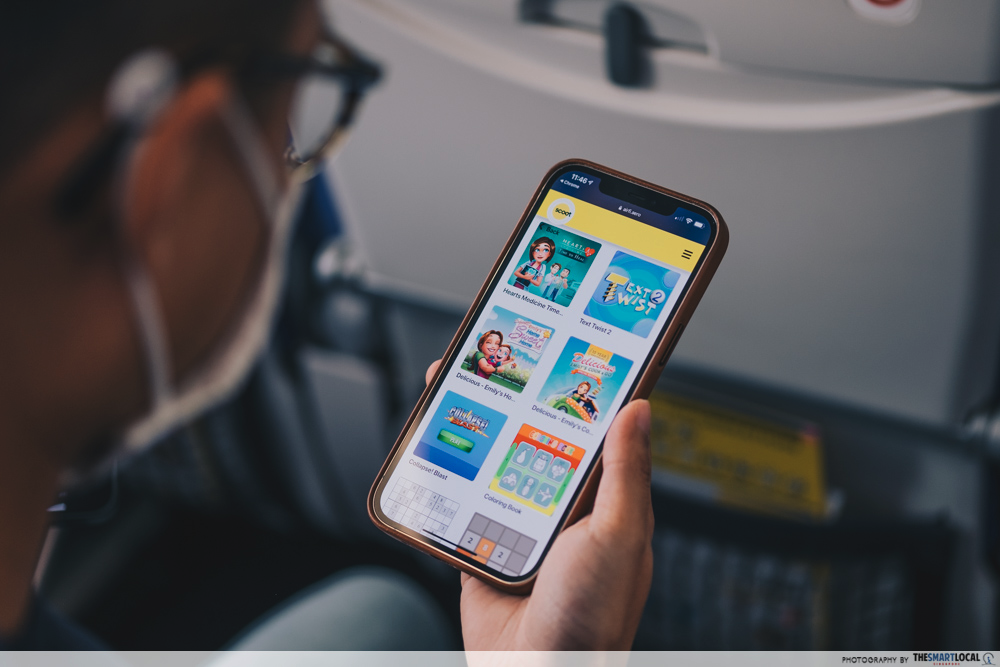 scoot inflight portal - games section