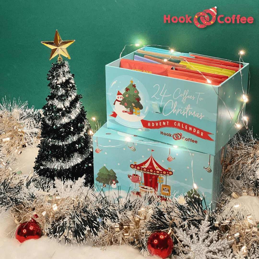 Hook Coffee Advent Calendar 2020 Christmas Gift Set