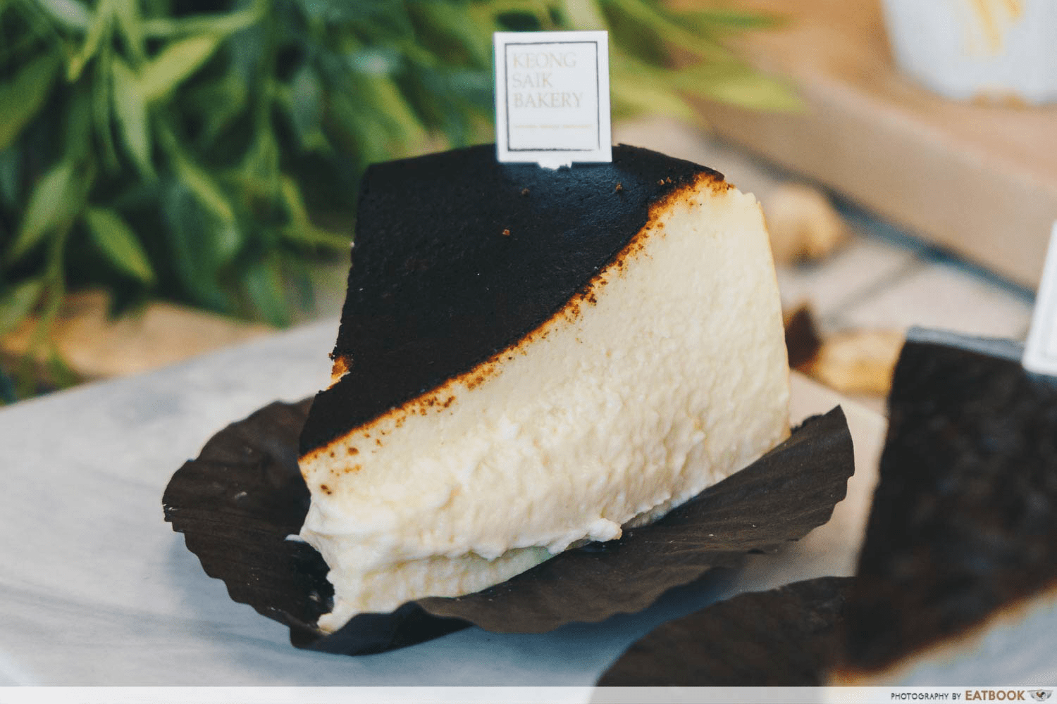 Burnt cheesecake - popular Singapore food that causes nausea