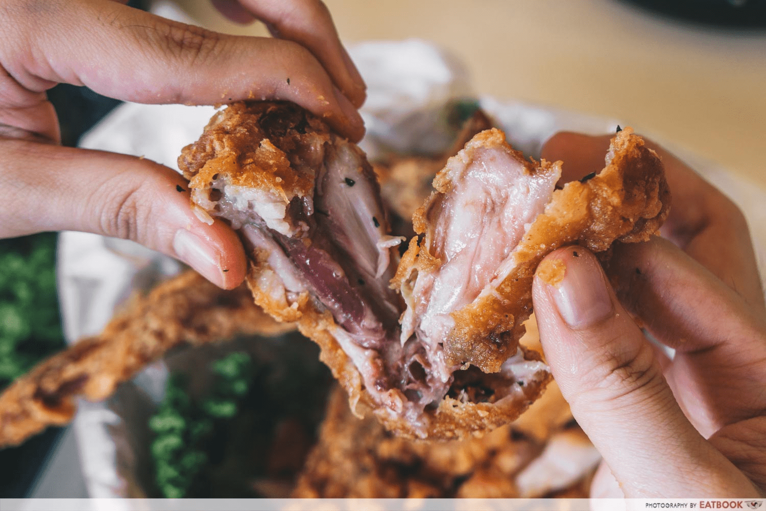 Fried chicken- popular food in Singapore that causes digestive problems