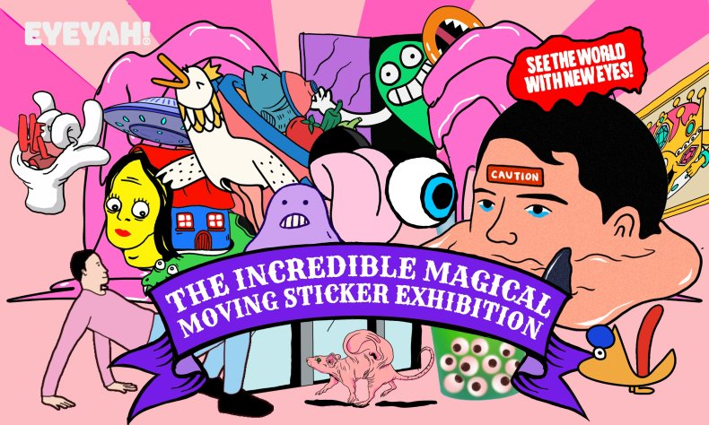 The Incredible Magical Moving Sticker Exhibition At Singapore Art Week 2021
