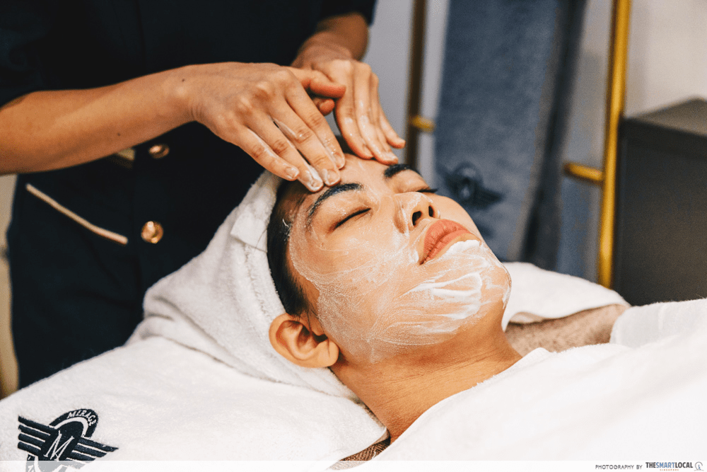 Woman Having A Facial Massage