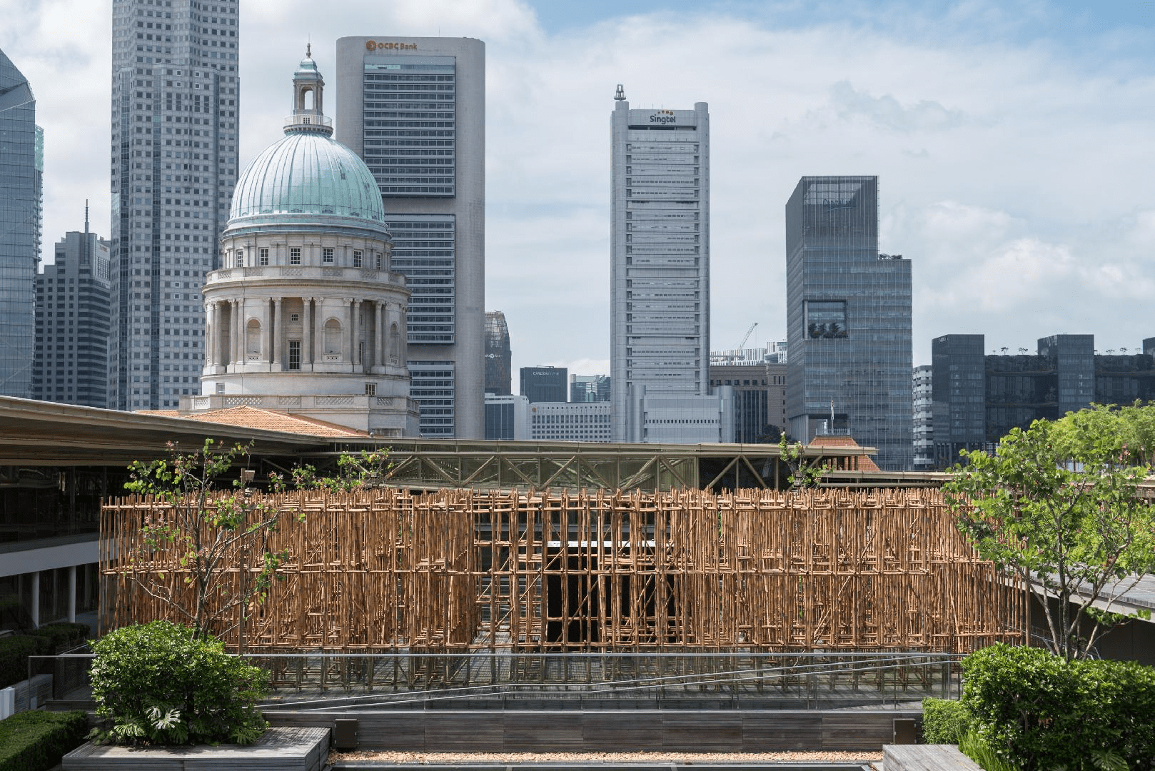 National Gallery roof garden singapore