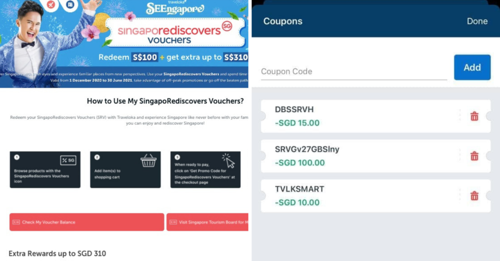 Use SingapoRediscovers Vouchers On Traveloka With Extra Promo Codes