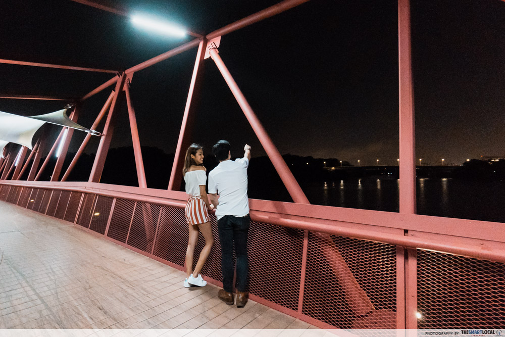 Punggol promenade riverside walk - late night date ideas