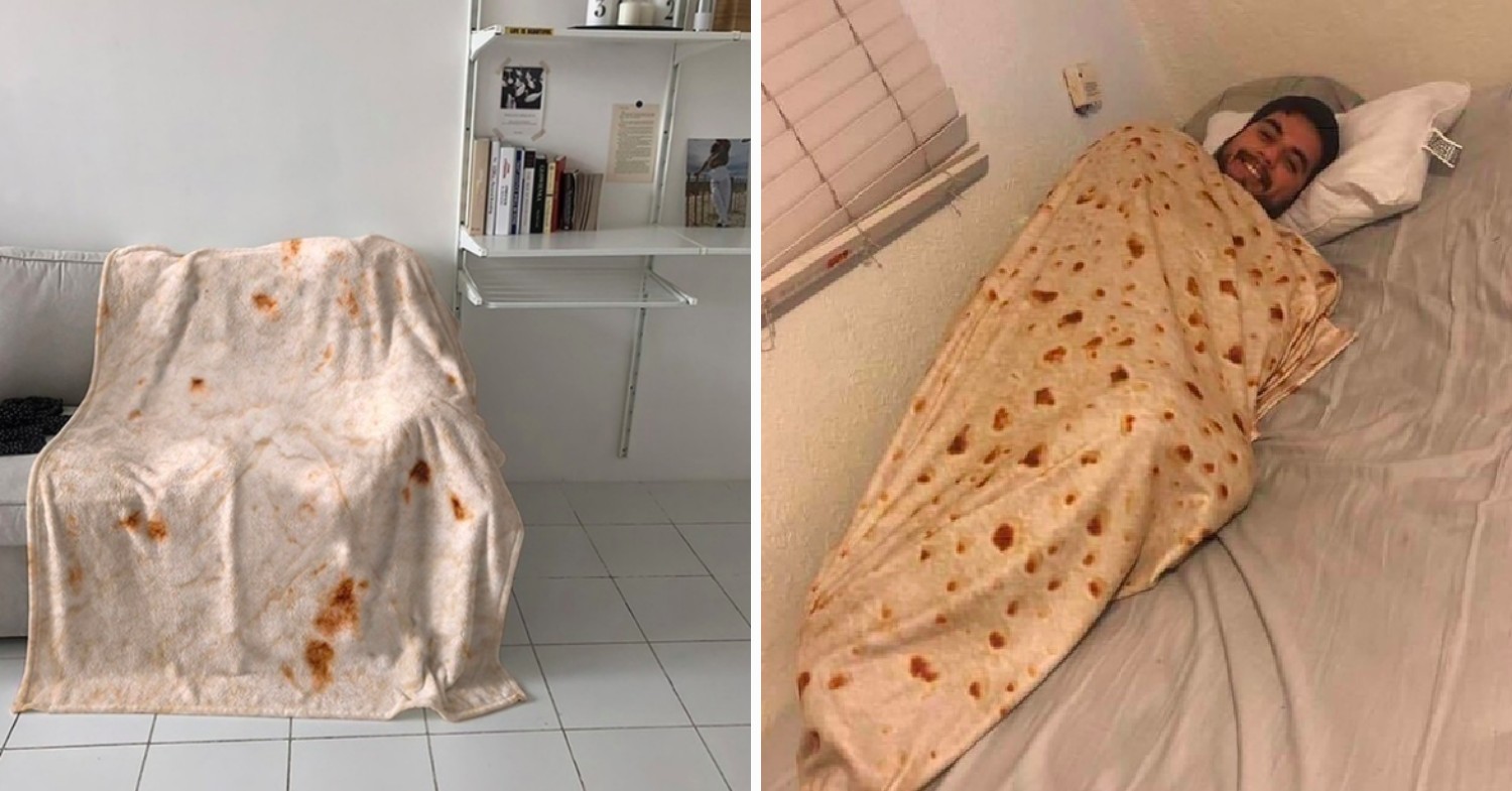 Funny office gifts - burrito blanket