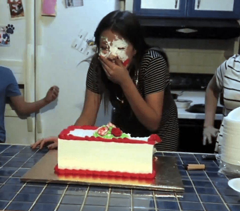Cake Smashed In The Face