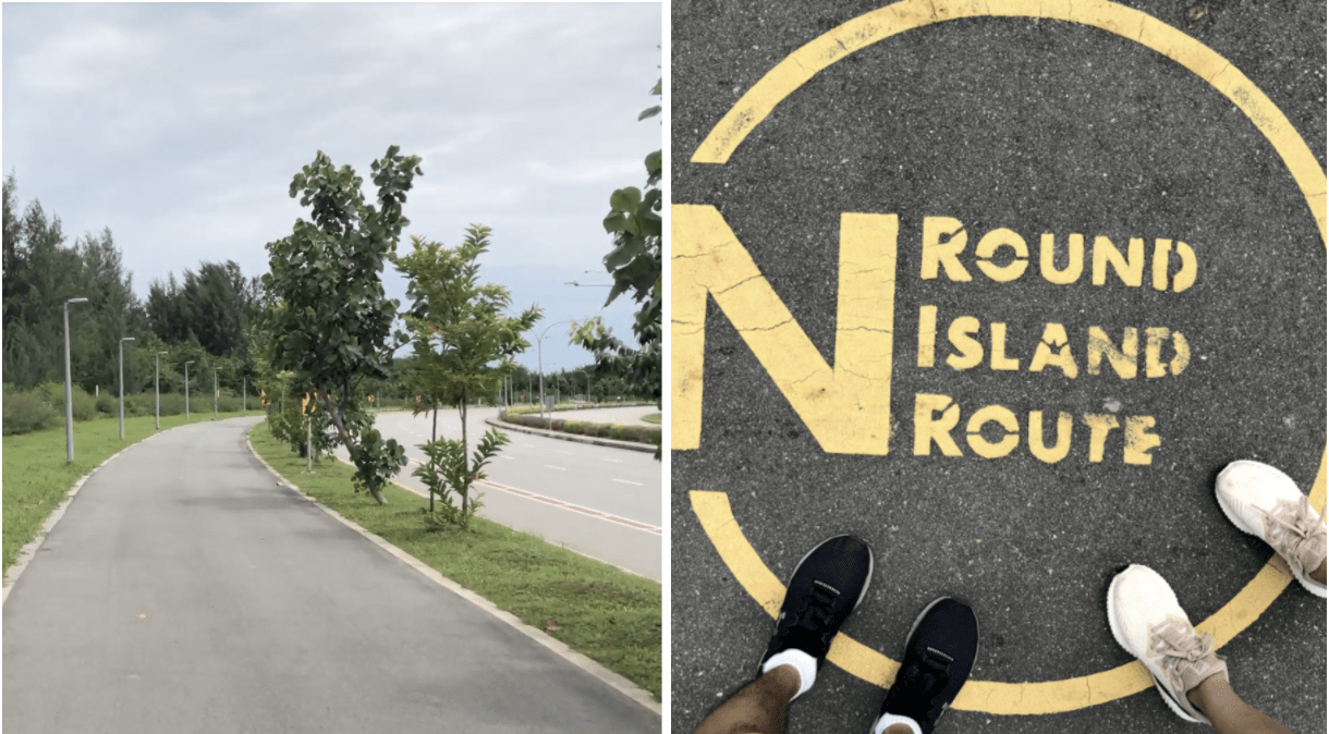 150km singapore walking trail - tanah merah coastal road