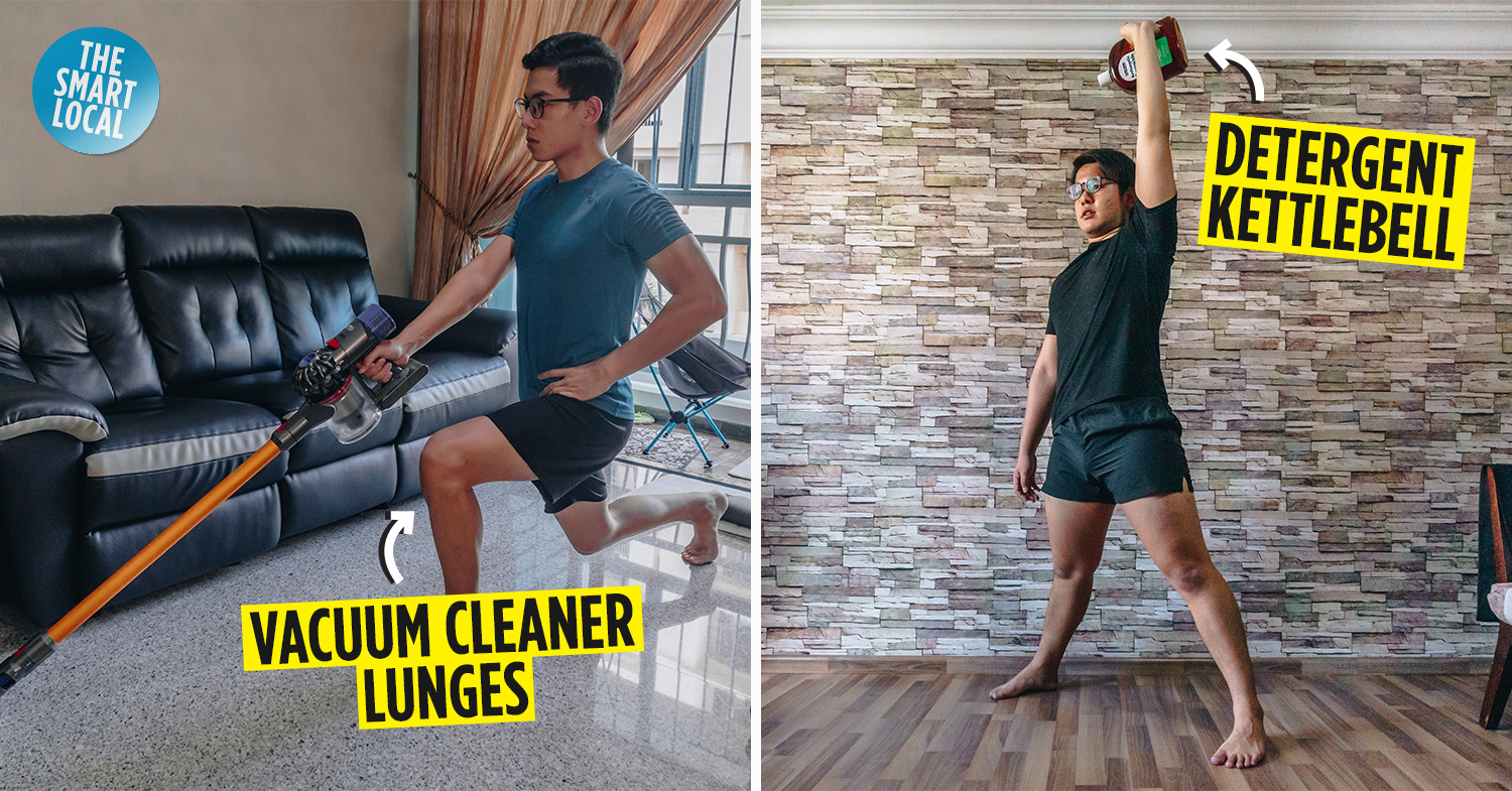 8 Home Workouts That Use Household Items Instead Of Gym Equipment