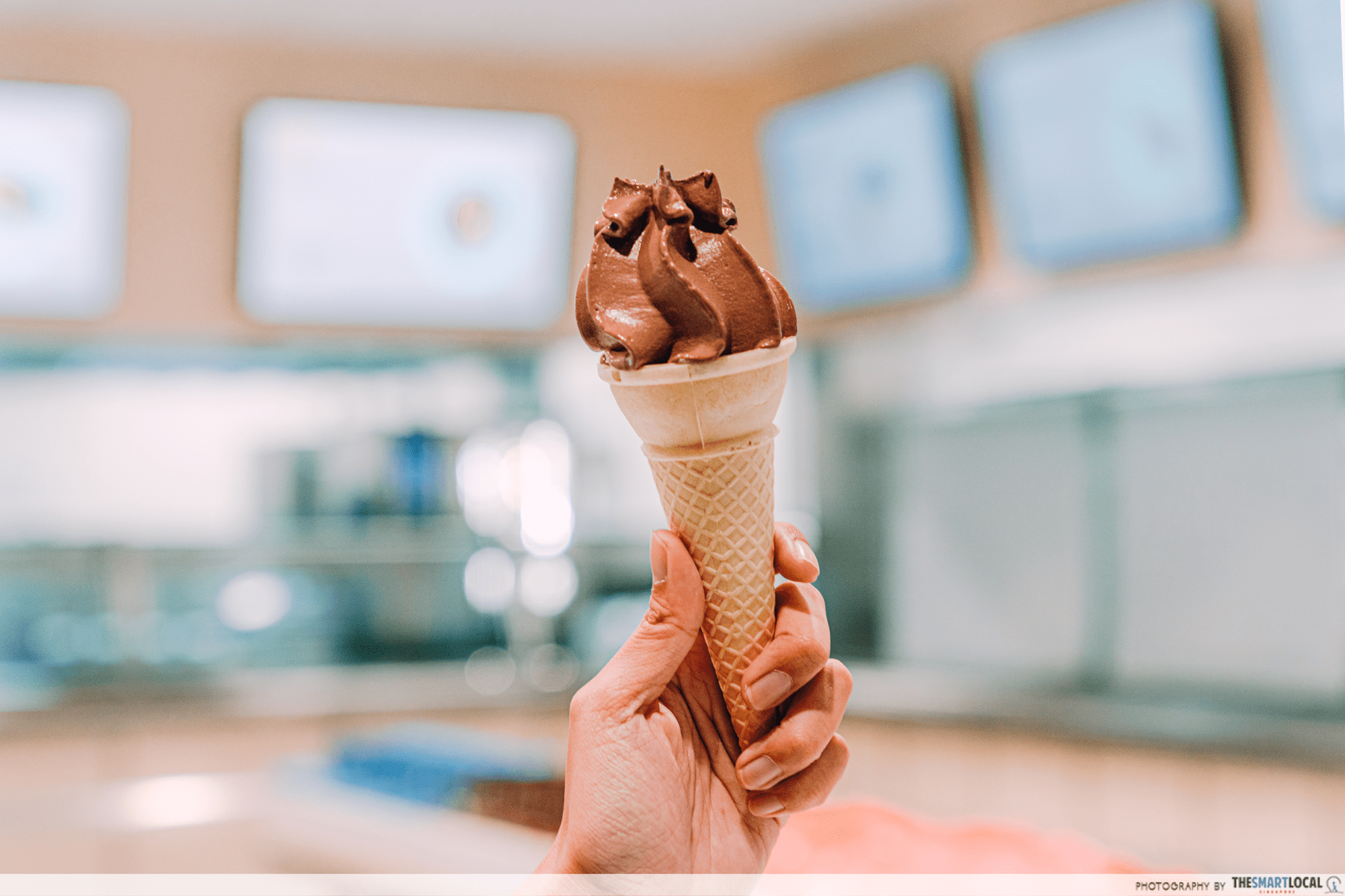 chocolate ice cream at IKEA Jurong