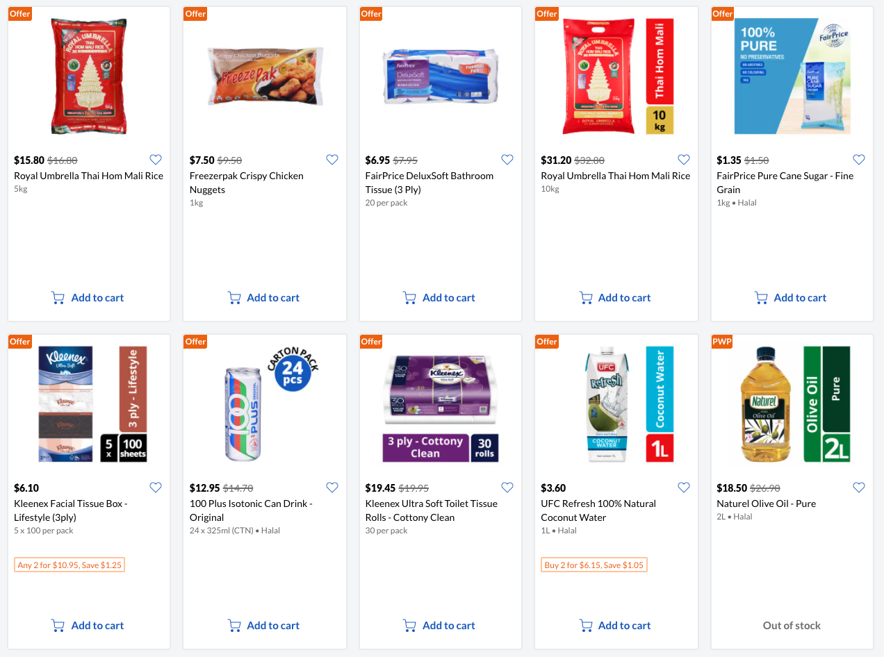 FairPrice Online Grocery Store