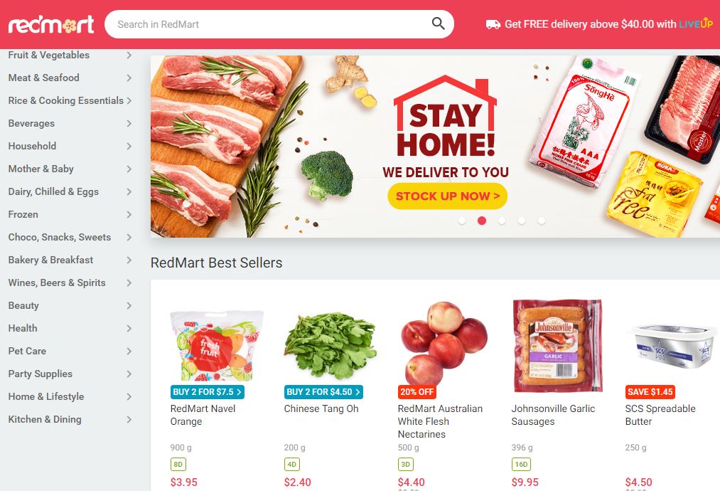 Redmart Online Grocery Stores