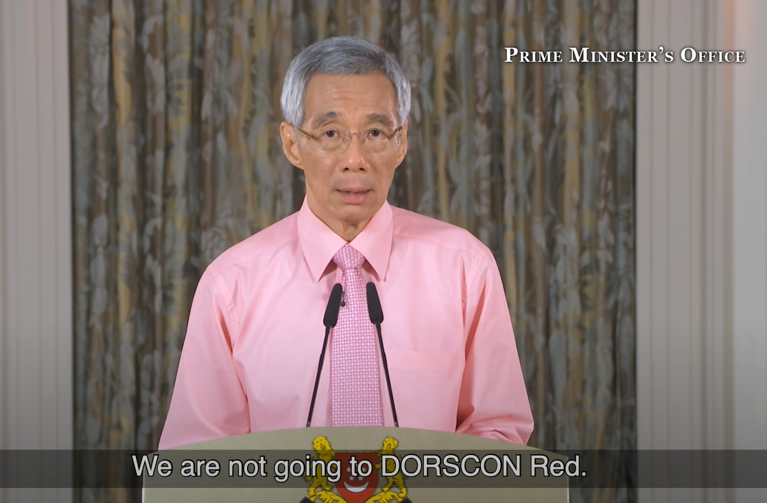 dorscon red announcement