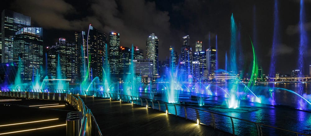 Marina Bay Sands light and water show