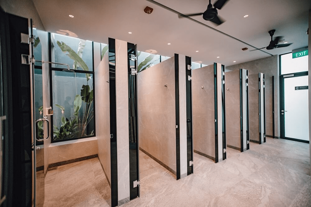 Changi Beach - Hub & Spoke showering facilities