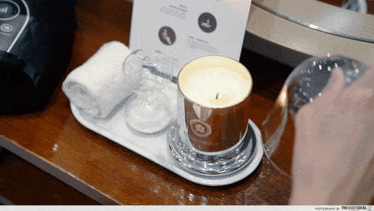 Chez Vous HideAway Ngee Ann City Hair Salon With Free Spa Perks - Aromatic Candle Hand Massage