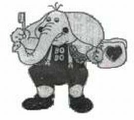 bobo the water saving elephant pub mascot