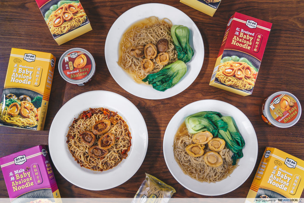 baby abalone instant noodles