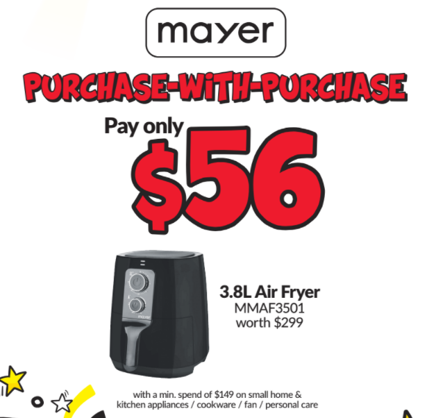 COURTS National Day Sale 2021-Mayer Air Fryer