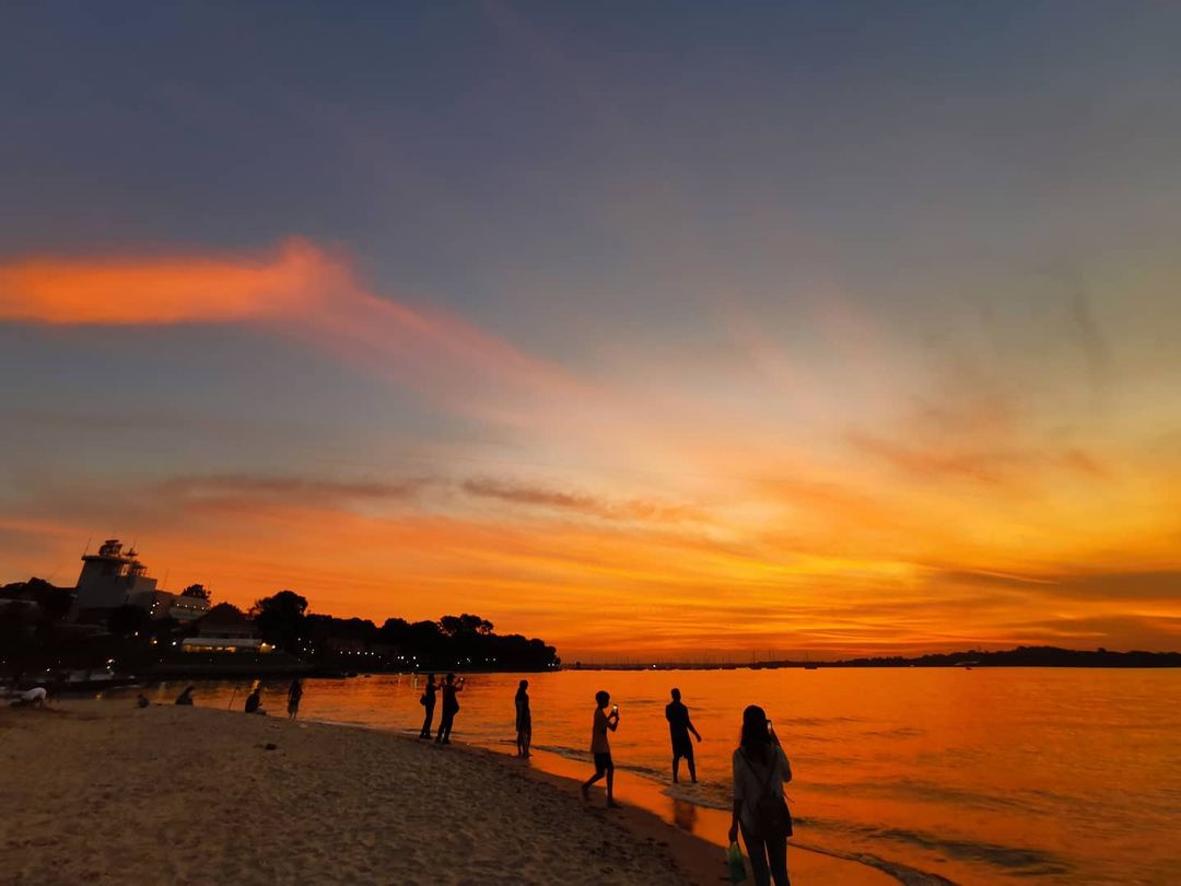 Changi Beach Park sunset Singapore